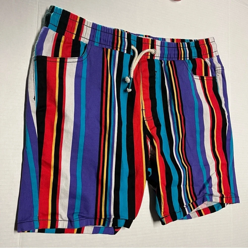 Drill Clothing Men’s Large Striped Shorts Multicolored - Picture 4 of 8